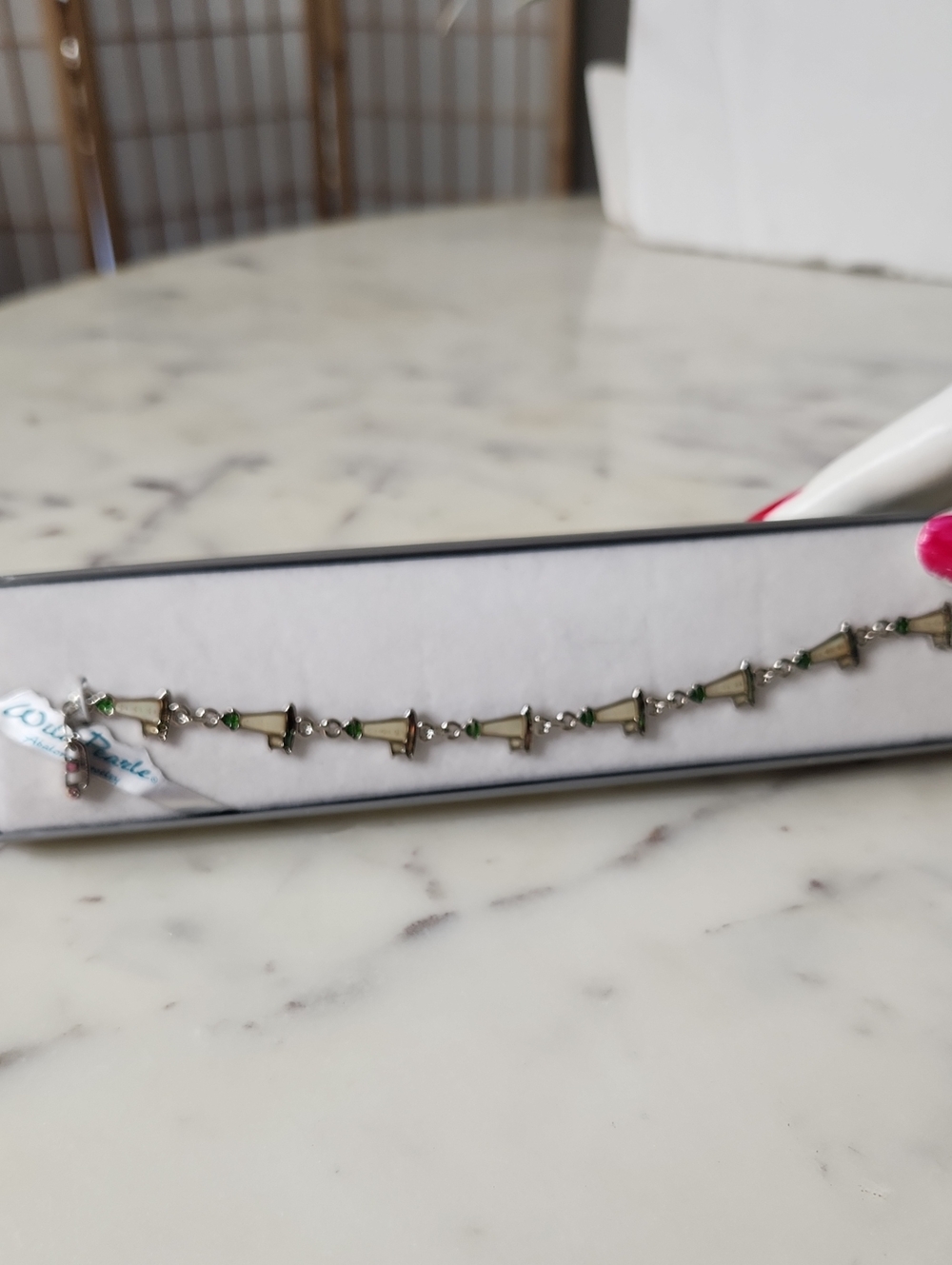 Sterling Silver & Abalone Bracelet 7"